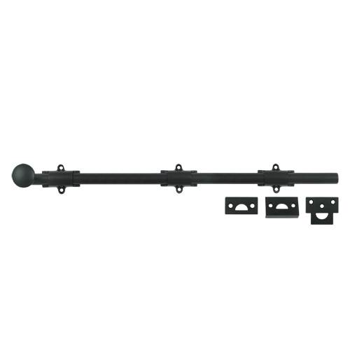 Picture of Deltana 18SB19 18 in. Heavy Duty Surface Bolt- Black - Solid 
