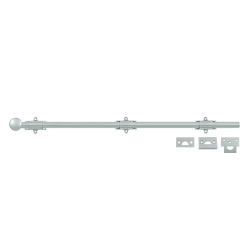 24SB26 24 in. Heavy Duty Surface Bolt, Bright Chrome - Solid