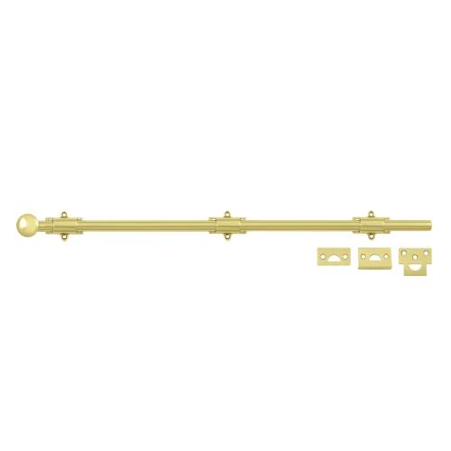 24 in. Heavy Duty Surface Bolt, Bright