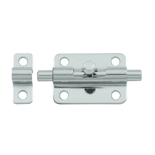 3BBU26 3 in. Barrel Bolt- Bright Chrome - Solid Brass