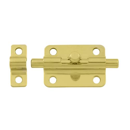 3BBU3 3 in. Barrel Bolt, Bright Brass - Solid Brass