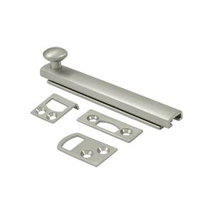 Picture of Deltana 4SBCS15 4 in. Heavy Duty Surface Bolt with Concealed Screw- Satin Nickel - Solid 