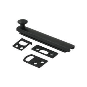 Picture of Deltana 4SBCS19 4 in. Heavy Duty Surface Bolt with Concealed Screw- Black - Solid 