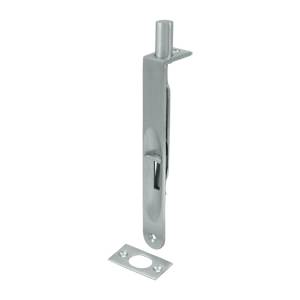 Picture of Deltana 6FBR26D 6 in. Heavy Duty Flush Bolt Round- Satin Chrome - Solid Brass