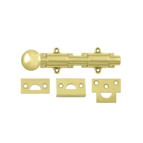 6SB3 6 in. Heavy Duty Surface Bolt, Bright