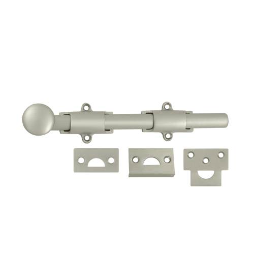Picture of Deltana 8SB15 8 in. Heavy Duty Surface Bolt- Satin Nickel - Solid 