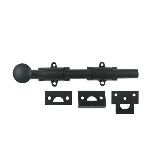 Picture of Deltana 8SB19 8 in. Heavy Duty Surface Bolt- Black - Solid 