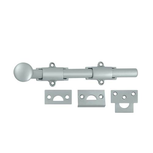 Picture of Deltana 8SB26D 8 in. Heavy Duty Surface Bolt- Satin Chrome - Solid 