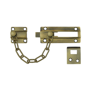 CDG35U5 Door Guard Chain - Doorbolt- Antique Brass - Solid Brass
