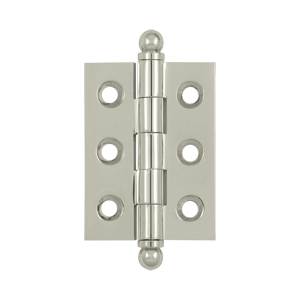CH2015U14 2 x 1.5 in. Hinge with Ball Tips- Bright Nickel - Solid