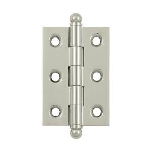 CH2517U14 2.5 x 1.68 in. Hinge with Ball Tips, Bright Nickel - Solid