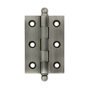 CH2517U15A 2.5 x 1.68 in. Hinge with Ball Tips, Antique Nickel - Solid