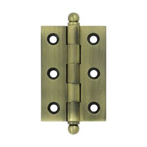 2.5 x 1.68 in. Hinge with Ball Tips- Antique