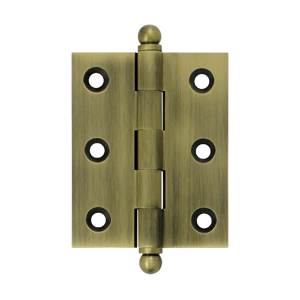 2.5 x 2 in. Hinge with Ball Tips- Antique