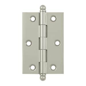 CH3020U14 3 x 2 in. Hinge with Ball Tips, Bright Nickel - Solid