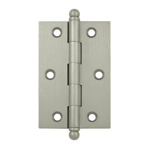 CH3020U15 3 x 2 in. Hinge with Ball Tips- Satin Nickel - Solid