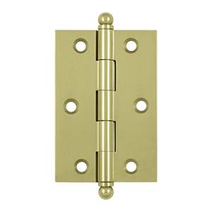 CH3020U3-UNL 3 x 2 in. Hinge with Ball Tips, Unlacquered Bright