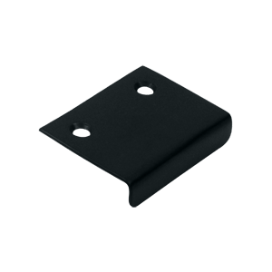 DCM215U19 2 x 1.5 in. Drawer & Cabinet Mirror Pull, Black - Solid