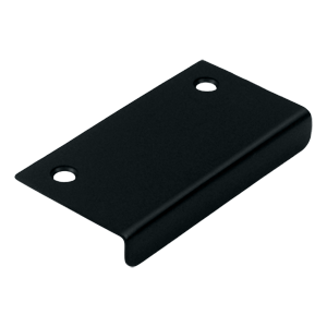 3 x 1.5 in. Drawer & Cabinet Mirror Pull, Black - Solid