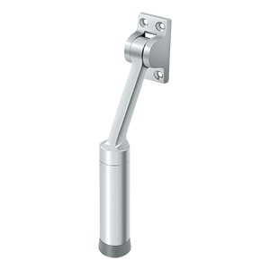Heavy Duty Kickdown Holder - Bright Chrome - 7 in. - Solid Brass