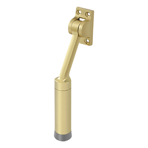 DHK7U3 7 in. Heavy Duty Kickdown Holder, Bright Brass - Solid Brass