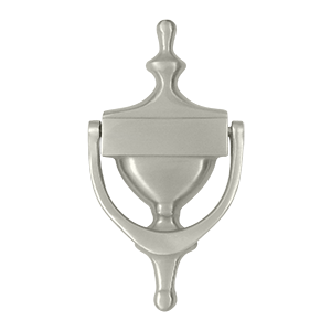 DK7356U15 Victorian Door Knocker, Satin Nickel - Solid