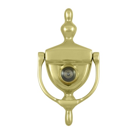 Door Knocker-Viewer- Bright Brass