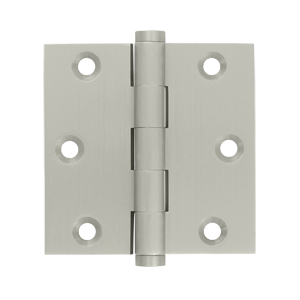 DSB315 3 x 3 in. Square Hinge- Satin Nickel - Solid