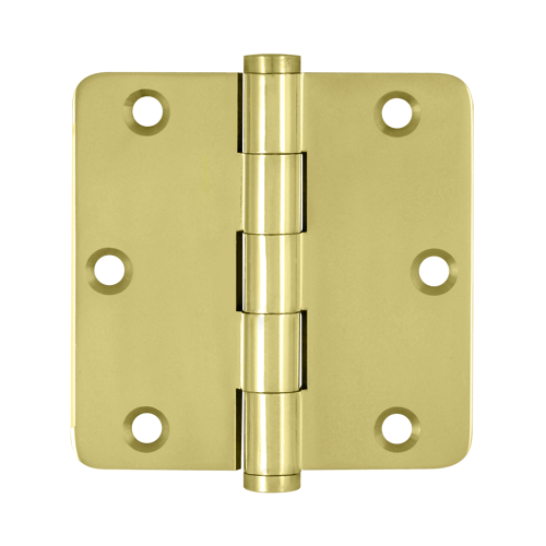 DSB35R43 3.5 x 3.5 x 0.25 in. Radius Hinges, Bright