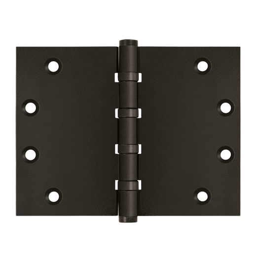 Square Corner Hinge - Oil Rubbed Bronze - 4.5 x 6 in. - Solid Brass