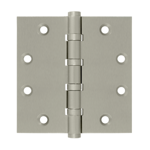 DSB45B15 4.5 x 4.5 in. Square Ball Bearings Hinges, Satin Nickel - Solid