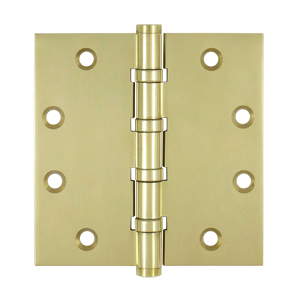 DSB45B3-UNL 4.5 x 4.5 in. Square Ball Bearings Hinges, Unlacquered Bright