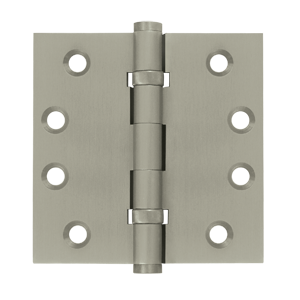 DSB4B15 4 x 4 in. Square Ball Bearings Hinges- Satin Nickel - Solid