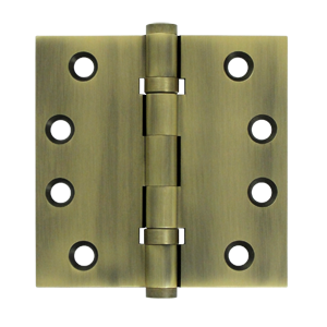 DSB4B5 4 x 4 in. Square Ball Bearings Hinges, Antique