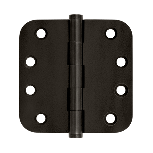 DSB4R510B 4 x 4 x 0.62 in. Radius Hinges, Oil Rubbed Bronze - Solid