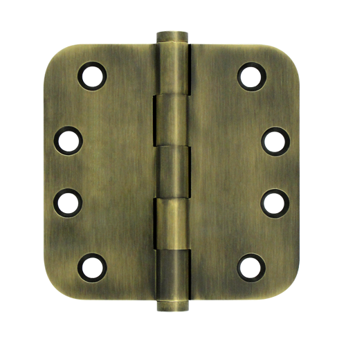 DSB4R55 4 x 4 x 0.62 in. Radius Hinges, Antique