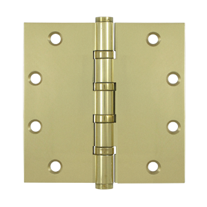 DSB55B3-UNL 5 x 5 in. Square Hinges, Unlacquered Bright