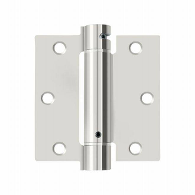 DSH35U14 3.5 x 3.5 in. Spring Hinge, Bright Nickel - Steel