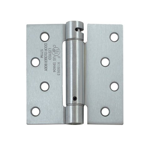 DSH44U26D 4 x 4 in. Spring Hinge- Satin Chrome - Steel