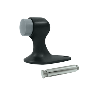 FDB218U19 2.12 in. Floor Door Bumper- Black - Solid