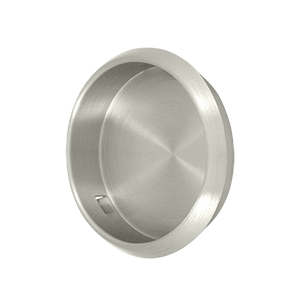 FP221RU15 2.12 in. Diameter Round Flush Pull- Satin Nickel - Solid