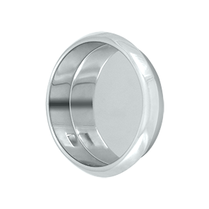 FP221RU26 2.12 in. Diameter Round Flush Pull- Bright Chrome - Solid