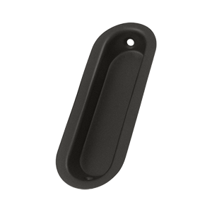 FP223U10B 3.5 x 1.25 x 0.31 in. Oblong Flush Pull- Oil Rubbed Bronze - Solid