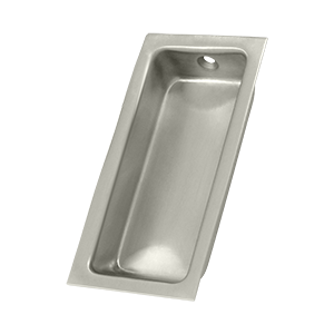 FP227U15 3.62 x 1.75 x 0.5 in. Large Flush Pull- Satin Nickel - Solid