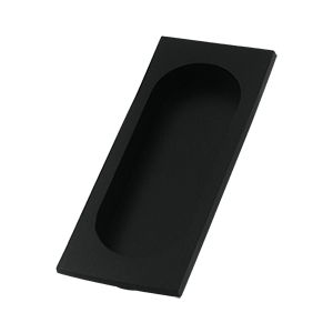 FP4134U19 4 x 1.62 x 0.37 in. Large Flush Pull- Black - Solid