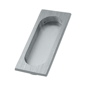 FP4134U26D 4 x 1.62 x 0.37 in. Large Flush Pull- Satin Chrome - Solid