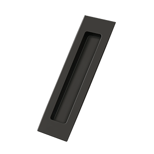 7 x 1.87 x 0.37 in. Rectangular Flush Pull, Oil Rubbed Bronze - Solid Brass