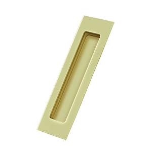 FP7178U3 7 x 1.87 x 0.37 in. Rectangular Flush Pull, Bright Brass - Solid Brass