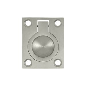 FRP175U15 1.75 x 1.37 in. Flush Ring Pull, Satin Nickel - Solid