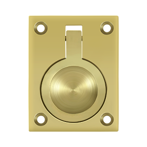 2.5 x 1.87 in. Flush Ring Pull, Bright